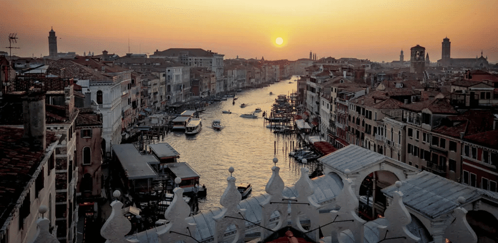 vista dalla terrazza di fondaco dei tedeschi