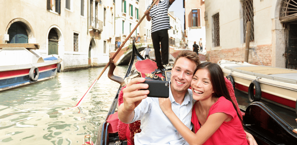 selfie sulla gondola